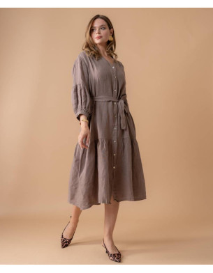 Linen flowy dress